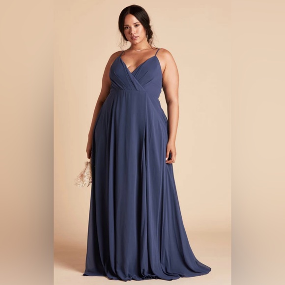 SOLD Birdy Gray Kaia Dress Slate Blue Formal Gown Bridesmaid Prom Dress - Picture 2 of 10